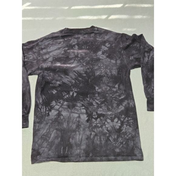 The Mountain Tribal Indian Animals Black Tye Dye T Shirt Mens Size S 100% Cotton - Picture 8 of 8